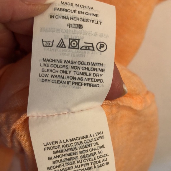 J. Crew Baird McNutt Irish linen popover top sz 8 - Picture 12 of 13